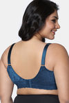 Zivame True Curv Celeste & Rose Double Layered Non Wired Full Coverage Super Support Bra - Gibraltor Sea — thumbnail 2